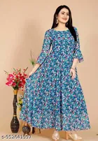 Printed Gown for Women 