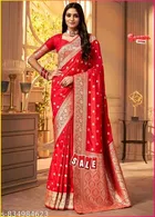 Zari Woven Kanjeevaram Saree for Women 