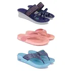 Combo of Heels with Slippers for Women 