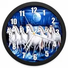 7 Horses Printed Analog Wall Clock