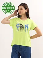 Round Neck Printed T-Shirt for Women 