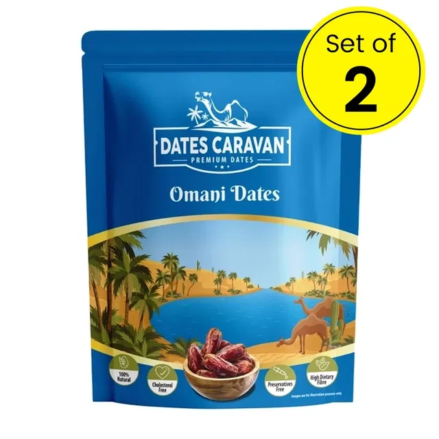 डेट्स कैरवैन ओमानी डेट्स 2X250 g (सेट ऑफ 2)