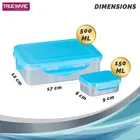 Plastic 2 Containers Lunch Box for Kids 