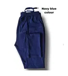 Cotton Blend Solid Leggings for Women (Navy Blue, S)
