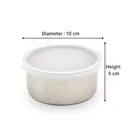 JENSONS Steel 2 Containers Lunch Box with Bag