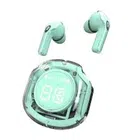 UltraPods Pro Transparent Design Wireless Bluetooth Earbuds with Digital Display & Charging Case (Multicolor)