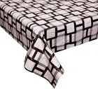 PVC 2 Seater Table Cover (Grey & Black, 40x54 inches)