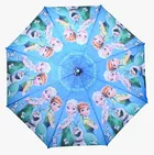 CITIZEN Blue and White Frozen Printed Umbrella for Kids 
