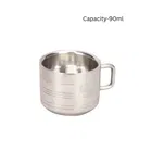 NIVIS 4 Pcs Steel Double Wall Mug 