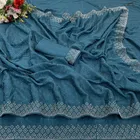 Crepe Solid Saree for Women 