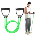 Stainless Steel Tummy Trimmers With resistance bands for Home Workout, Yellow & Green