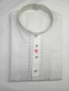 Cotton Embroidered Kurta with Pyjama for Men 