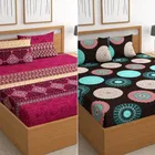Polycotton Fitted Elastic Double Bedsheet 