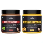 Natural Beetroot & Kasturi Haldi Powder for Skin & Hair 