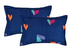 Grover Heart Pillow Covers Pack of 4 Blue Heart