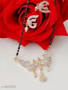 Alloy Mangalsutra with Earrings for Women 
