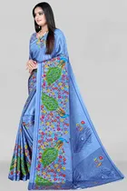 Crepe Printed Saree for Women 