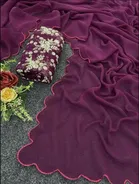 Silk Woven Design Saree for Women, Purple 