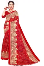 कनूड़ा प्रिंट्स फैंसी विमेंस कोटा फॉयल नेट प्रिंटेड साड़ी 