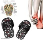 Yoga Paduka Acupressure Slipper for Men & Women (Black, 5)