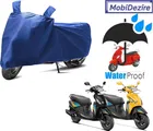 Polyester Waterproof Scooty Cover with Mirror Pocket for Hero Maestro, Maestro edge, Pep+, Destini, Dash, Eddy, Flash, Maxi, Optima, Nyx, Duet, Photon, Zippy (Blue)