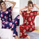 Satin Nightsuit for Women 