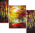 MDF 3 Pcs Designer Wall Painting for Home & Office 