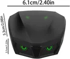 Life Like Owl Eye Breathing Light Gaming Wireless Earbuds Earphones With Mic - Black True Wireless