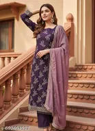 Embroidered Anarkali Party Suit for Women 