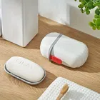 Plastic Portable Soap Box (White)