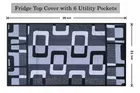Grover only Fridge Top Cover Pack of 1 Knitted