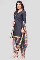Cotton Suit Fabric with Dupatta for Women 
