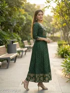 Solid A-line Kurta Set for Women 