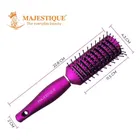 Majestique Matte Purple for Styling Paddle Hair Brush with Vented Hair Brush 