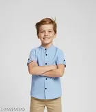 Solid Cotton Blend Short Sleeve Polo for Boys 