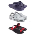 Combo of Slippers with Clogs & Flipflops for Men 