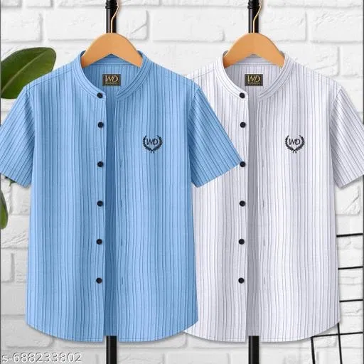 Self Design Cotton Blend T-Shirt for Boys (Aqua Blue, 7-8 Years)