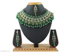 Green Free Size Jewellery Set for Women
