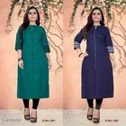 Solid Cotton Kurti for Women, Pack of 2 