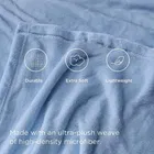 Wool Solid Blanket, Light Blue 