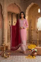 Cotton Silk Suit for Women 