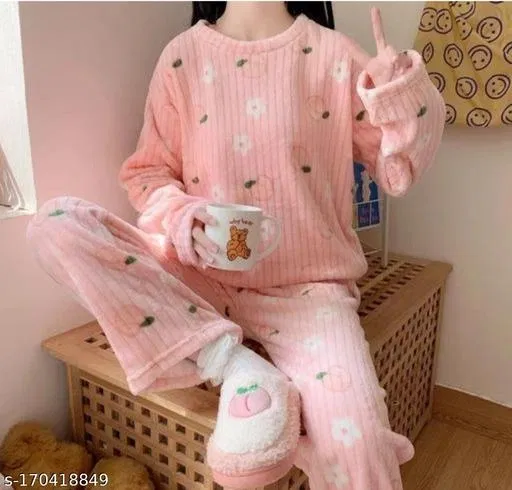 Comfort Nightdress for Women (Pink, XL)