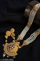 Alloy Necklace with Earrings for Women 