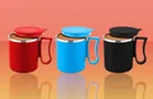 Stainless Steel Coffe Mug, Multicolour, Pack of 3 