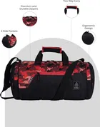 Gear Cross Training, 29L Regular Hand Duffel Bag for Men & Women, Black Orange
