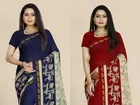 Women's Printed Saree with Unstitched Blouse 