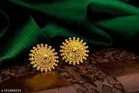 Traditional Trend 1Gm Gold Plated Earrings For Women [Pack Of 4 Pair} Alloy Stud Earring
