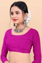 Georgette Polka Printed Saree for Women 