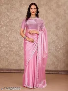 JImmy Choo Saree for Women, Pink 