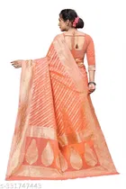 Chanderi Cotton Zari Woven Saree for Women 